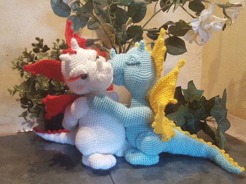 Häkelanleitung Drachenpärchen "First Love" ♥♥♥
