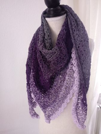 Crochet pattern: Shawl "Calluna" - super breezy and frisky