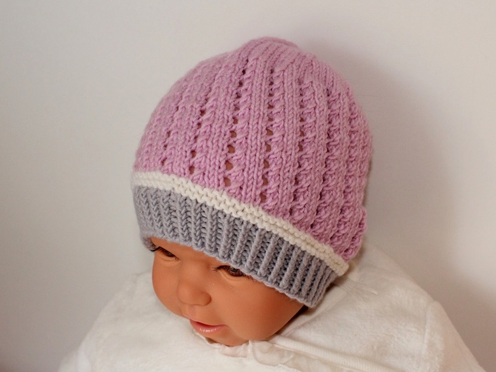 Strickanleitung Babyset, Mütze und Socken, ca. 2 - 8 Monate, Sohlenlänge ca. 12 cm