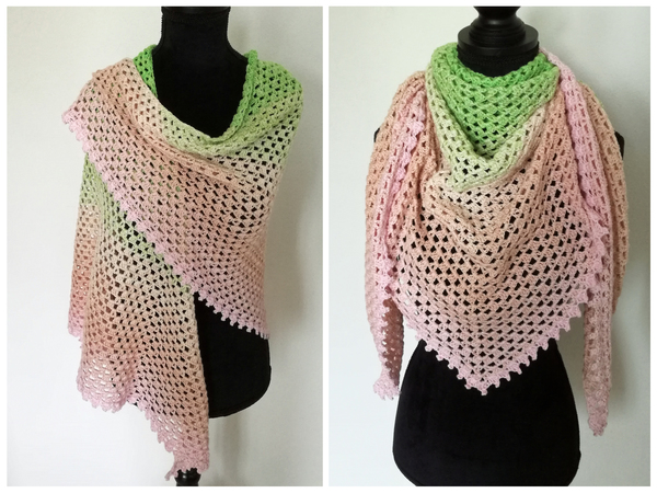 Crochet pattern: Shawl “Semplice“