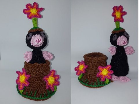 Maulwurf Melly mit Hügel