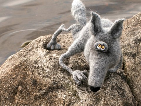 192 Crochet Pattern - Arnold the Wolf - Amigurumi toy PDF file by Pertseva CP