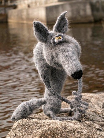 192 Crochet Pattern - Arnold the Wolf - Amigurumi toy PDF file by Pertseva CP