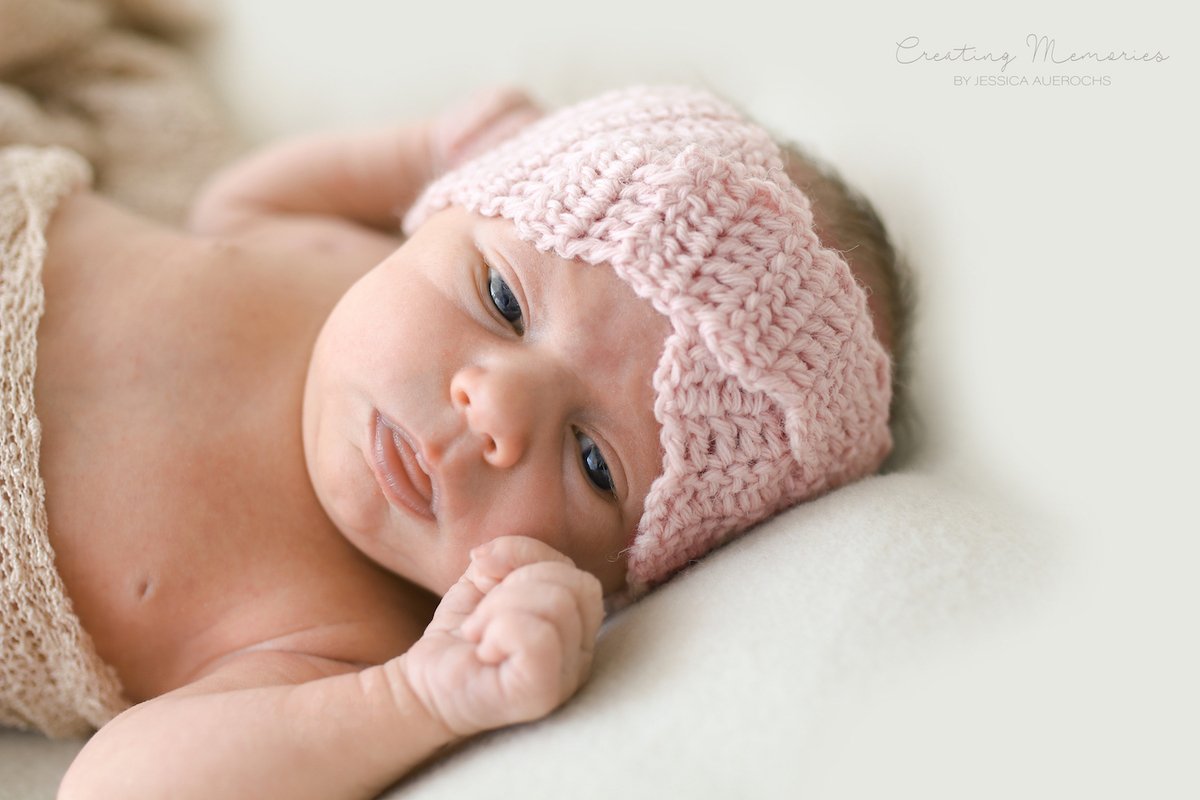 Stirnband mit Twist - gehäkelt