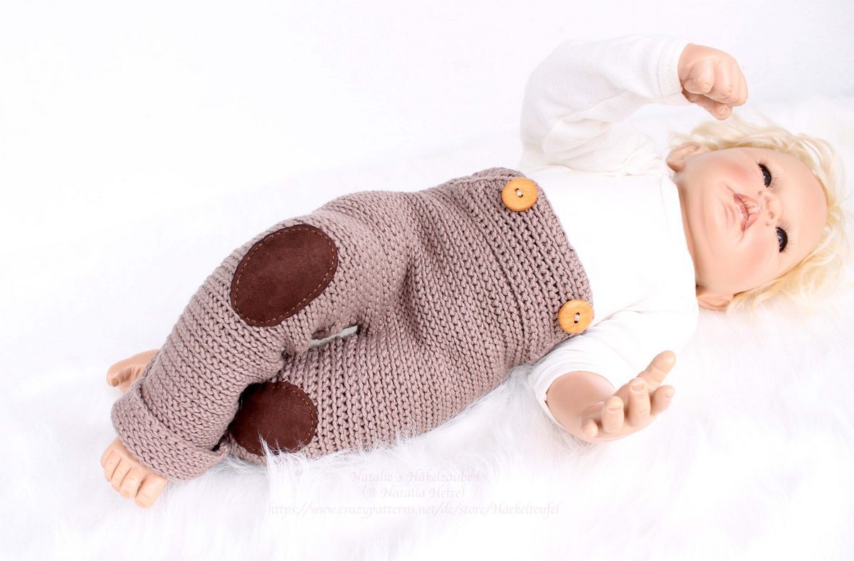 Babyhose "Bärchen", Gr. 50-104 (sticklook, einfach, schnell)