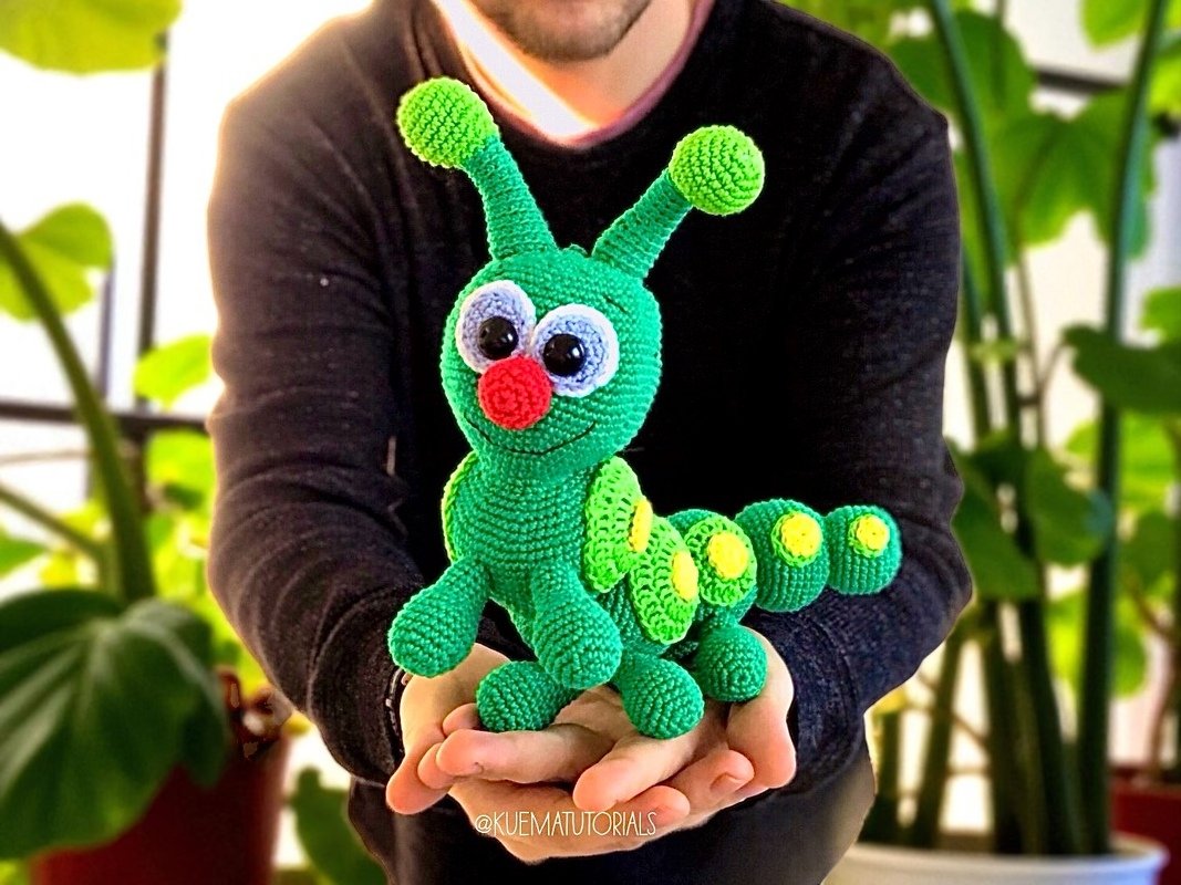 Raupi - die flauschige Raupe - Häkelanleitung - Bild 4