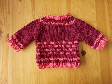 Pullover für Bären und Puppen, 25-30 cm groß - Strickanleitung