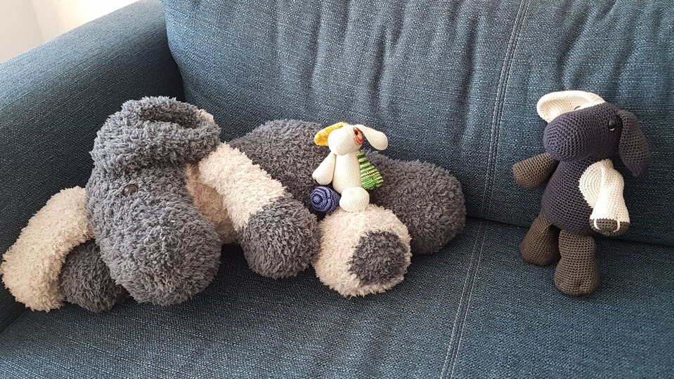 Eddy der Hund - Häkelhund