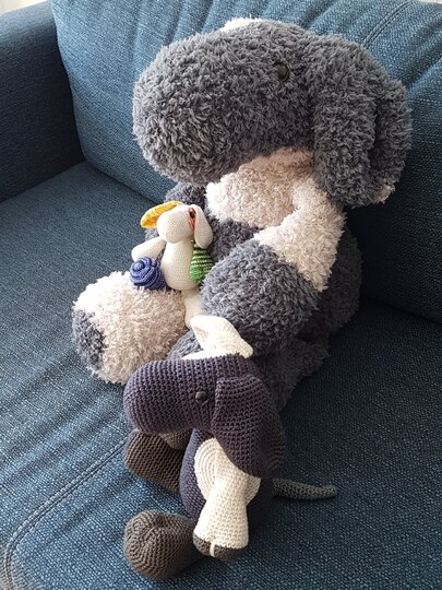 Eddy der Hund - Häkelhund