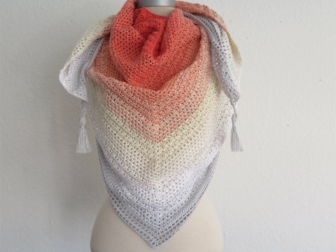 Häkeltuch Soleil - Dreieckstuch