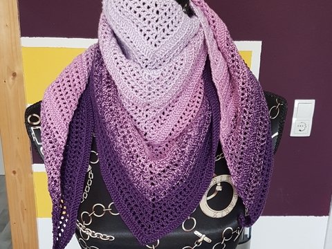 "DJane" Häkeltuch sommerlich, luftig & leicht - für Anfänger geeignet