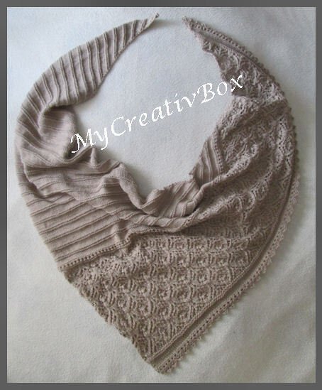 Tuch "Alabaster" gestrickt - Bild 2