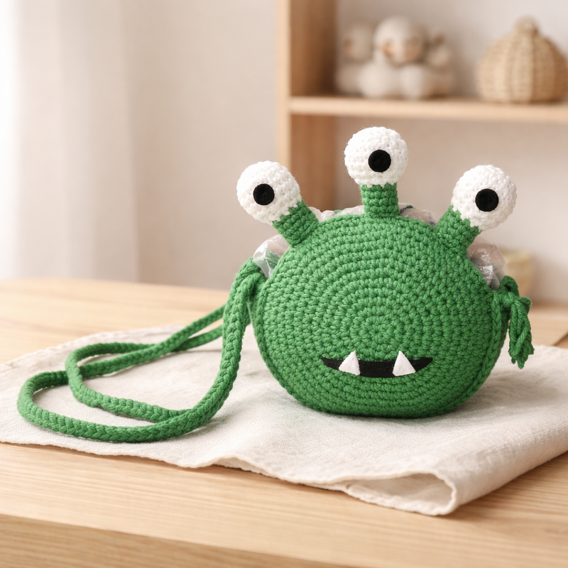 Häkelanleitung Monstertasche, Tiertasche, Kindertasche