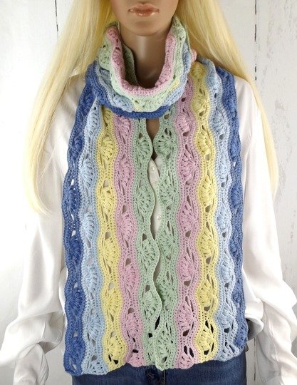 Häkelanleitung Sommerschal "Eis-Sorbet"