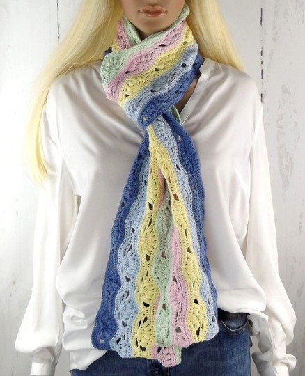 Häkelanleitung Sommerschal "Eis-Sorbet"