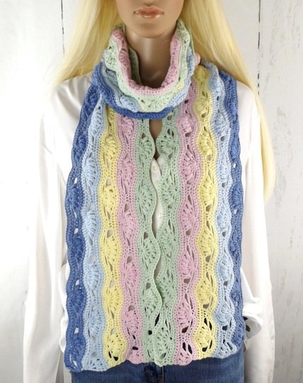 Häkelanleitung Sommerschal "Eis-Sorbet"