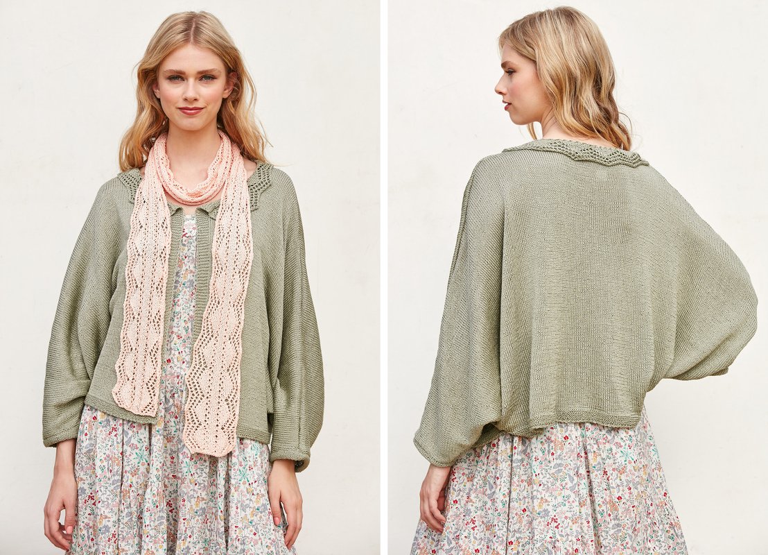 Strickjacke und Schal Orima