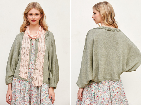 Strickjacke und Schal Orima