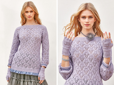 Strickpulli und Handschuhe Valeriana