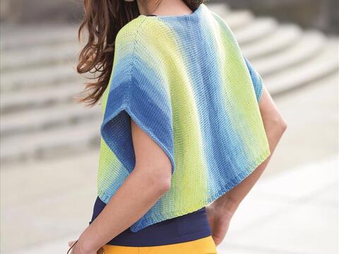 Strickanleitung Kastiges Top mit Knöpfen