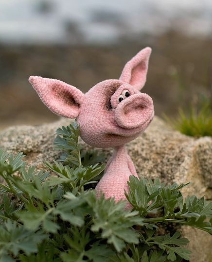 193 Crochet Pattern - Fima the pig - Amigurumi toy PDF file by Pertseva