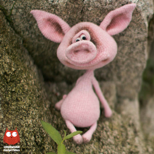 193 Crochet Pattern - Fima the pig - Amigurumi toy PDF file by Pertseva
