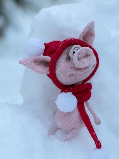 193 Crochet Pattern - Fima the pig - Amigurumi toy PDF file by Pertseva