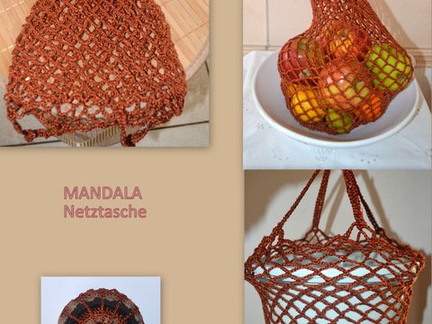 ANLEITUNG * EINKAUFSNETZ “MANDALA” MIT DOPPELBODEN