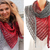 Triangle Shawl „Red Coral“ – Crochet Pattern