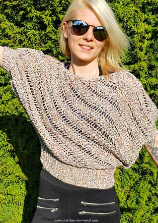 Crochet Pattern for summer sweater / sweater in all sizes | #HELIX #1 crocheted across