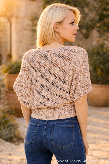 Crochet Pattern for Sweater in All Sizes | HELIX #1 Sideways Crochet