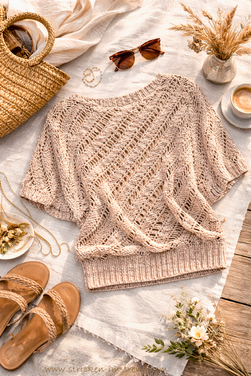 Crochet Pattern for Sweater in All Sizes | HELIX #1 Sideways Crochet