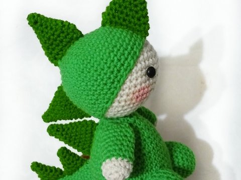 Crochet pattern of Billy, the dragon PDF english-deutsch