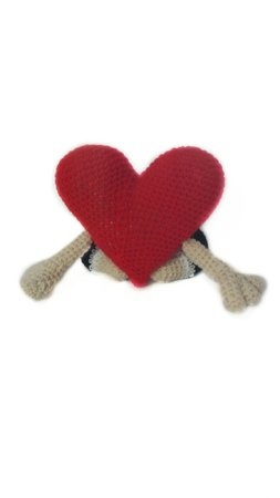 Crochet pattern of tender heart PDF english-deutsch