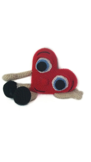 Häkelanleitung Zartes Herz PDF english-deutsch