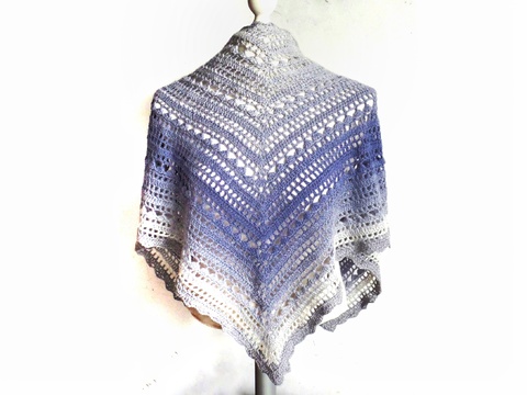 Häkeltuch Dreiecktuch Aurora Tuch Anleitung häkeln