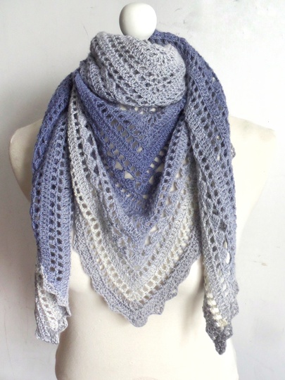 Häkeltuch Dreiecktuch Aurora Tuch Anleitung häkeln