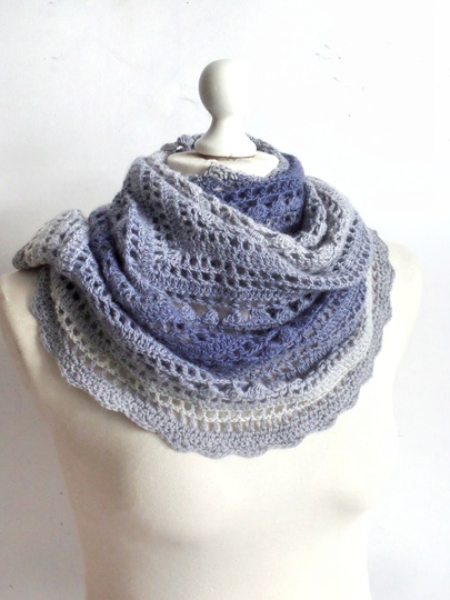 Häkeltuch Dreiecktuch Aurora Tuch Anleitung häkeln