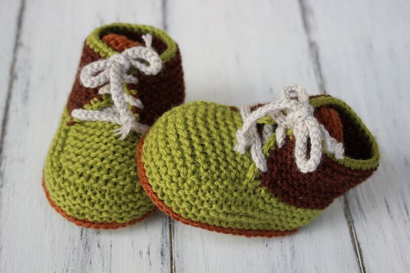 Strickanleitung. Babyschuhe