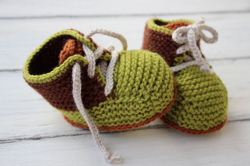 Strickanleitung. Babyschuhe