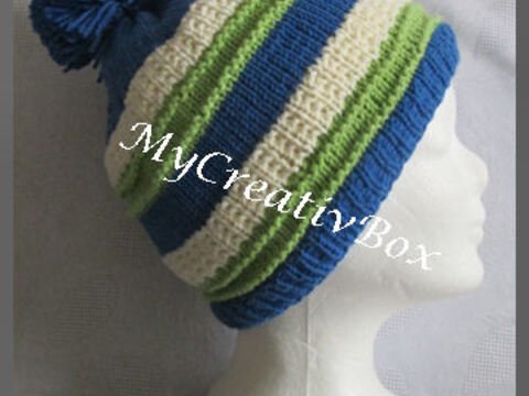 Mütze "Leo", gefüttert Ku 50-54, ungefüttert Ku 54-58, gestrickt