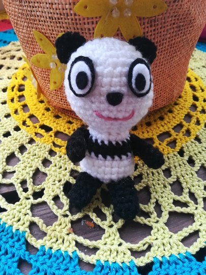 Kleiner Panda häkeln, Häkelanleitung