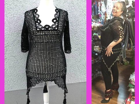 Schönes  Tunika Kleid "Verzaubert"