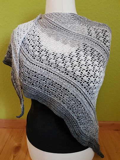 Häkelanleitung Tuch Amondi