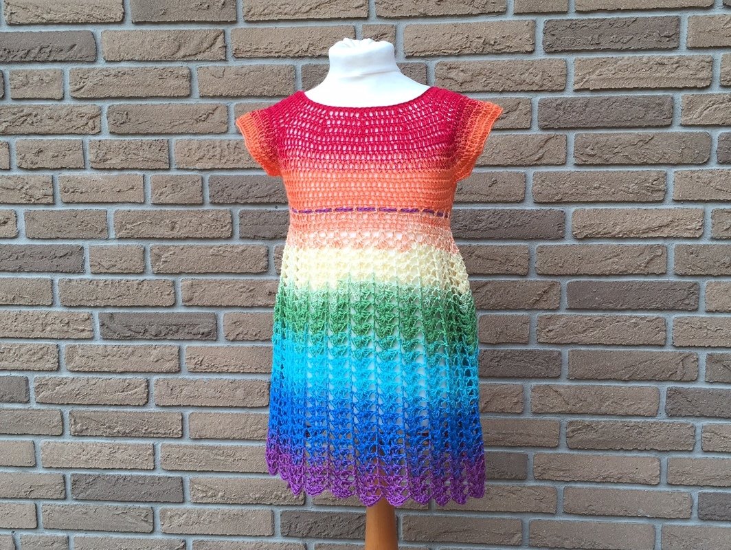 Häkelanleitung für Kleidchen aus 1 Bobbel - alle Größen, alle Garne - Bild 2