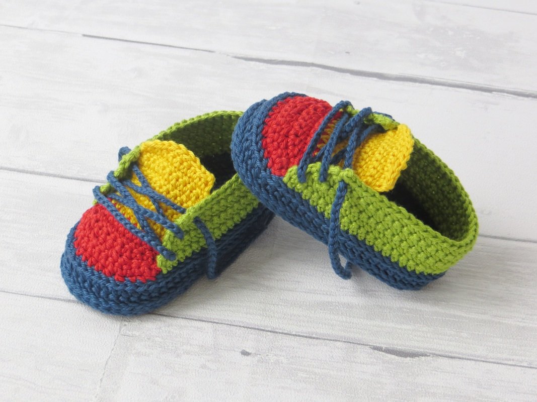 Häkelanleitung, sportliche Sneakers für Babys - Bild 2