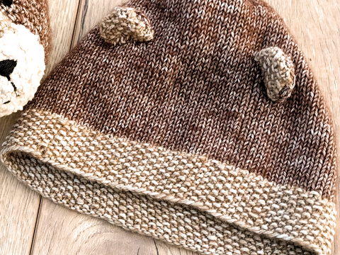 Bär Mützchen für Babys (4-6 Monate) - Strickanleitung
