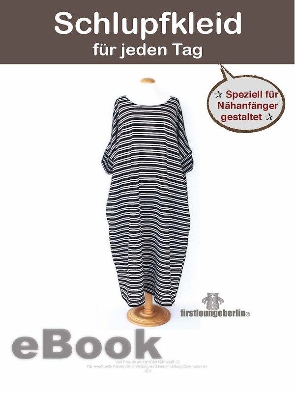 Schlupfkleid Damenkleid für jeden Tag mit Seitentaschen - Sommerkleid Jerseykleid Tunika Nähen mit nur kleinem Schnitt - Bild 4