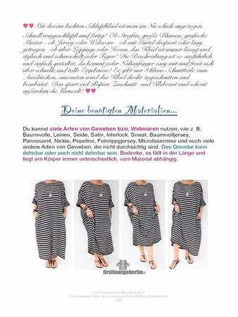 Schlupfkleid Damenkleid für jeden Tag mit Seitentaschen - Sommerkleid Jerseykleid Tunika Nähen mit nur kleinem Schnitt