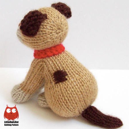 181 Knitting Pattern - Dogs with bowls and bones - Amigurumi PDF file by Zabelina CP